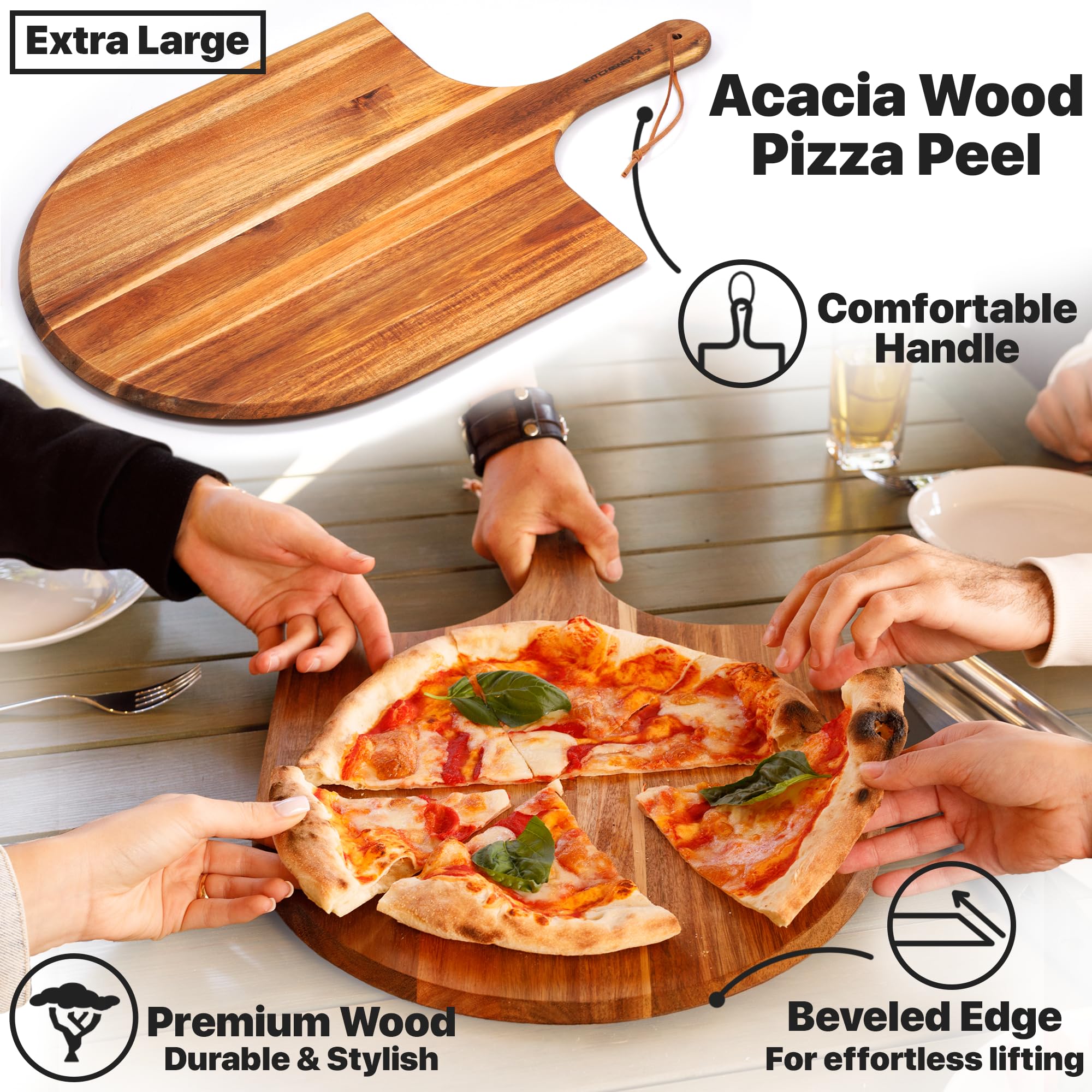 Amazon.com: KitchenStar 16-inch Pizza Making Set, 4